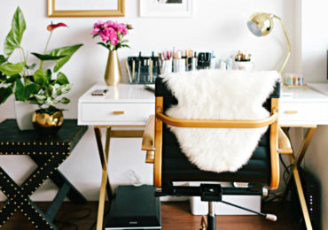 γραφειο λευκο χρυσο