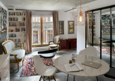 ταβανι τσιμεντο μπετο βιομηχανικο διακοσμηση