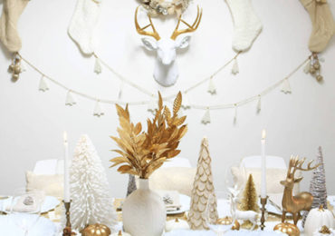 χριστουγεννιατικο τραπεζι διακοσμηση