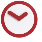 Ρολόι τοίχου Focus Red www.octopus.gr