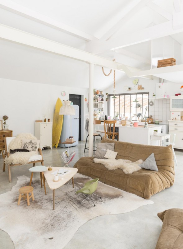 ρετρο σπιτι γαλλια σαλονι