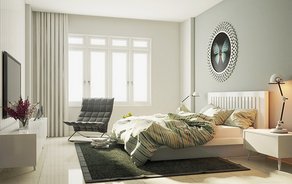 ηλιολουστη κρεβατοκαμαρα