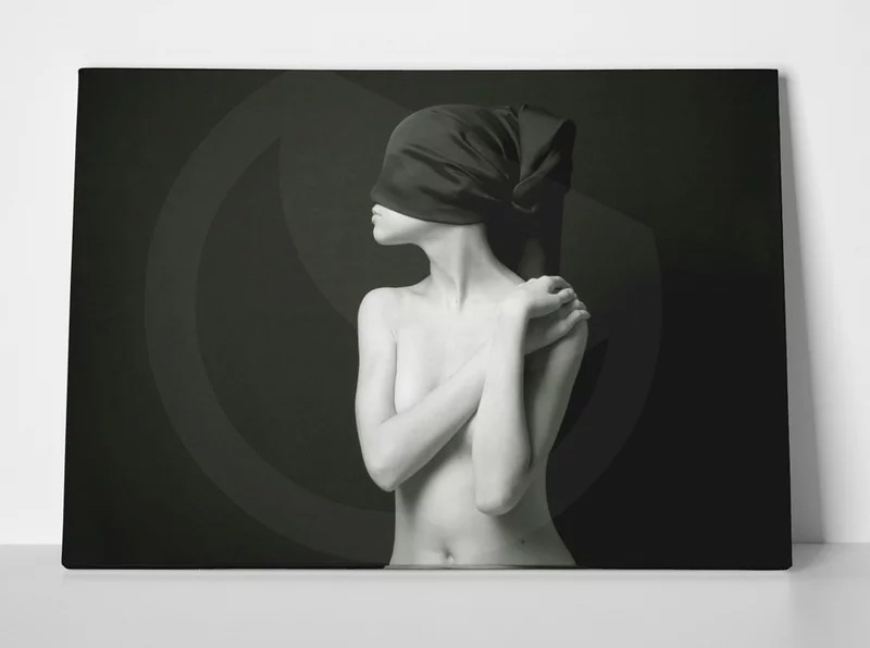 Πινακας σε βαμβακερο καμβα NO FACE WOMAN