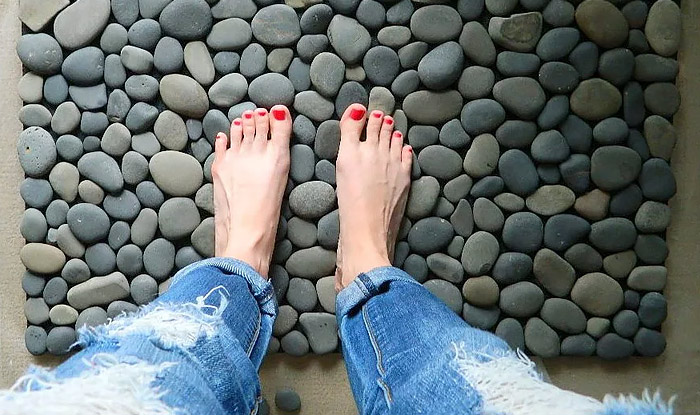 πατακι βοτσαλα diy