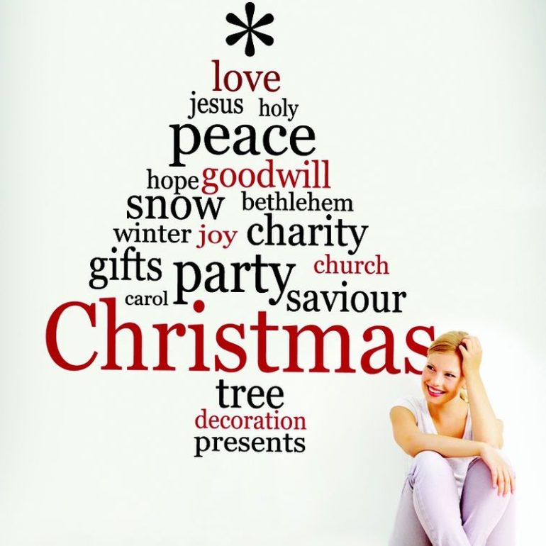 χριστουγεννιάτικα αυτοκόλλητα τοίχου