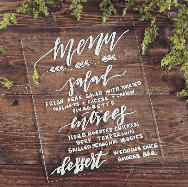 Μπορείς να πάρεις ένα ρετάλι ή δείγμα plexiglass και να το κάνεις από κάδρο μέχρι μενού!