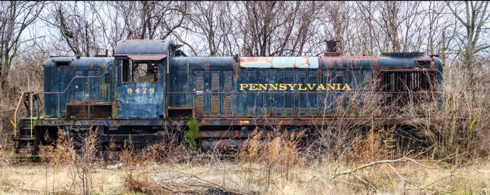 Παρατημένο τρένο στην Πενσιλβάνια των Η.Π.Α.