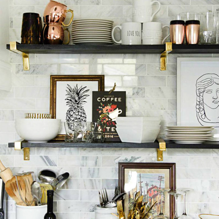 ανοιχτα ραφια κουζινα