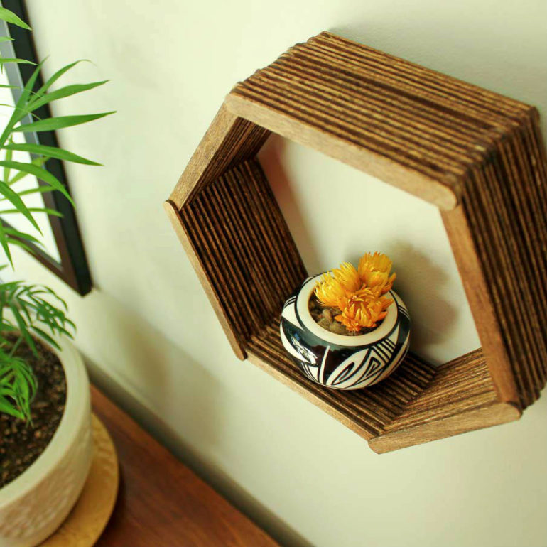 εξαγωνο ραφι diy