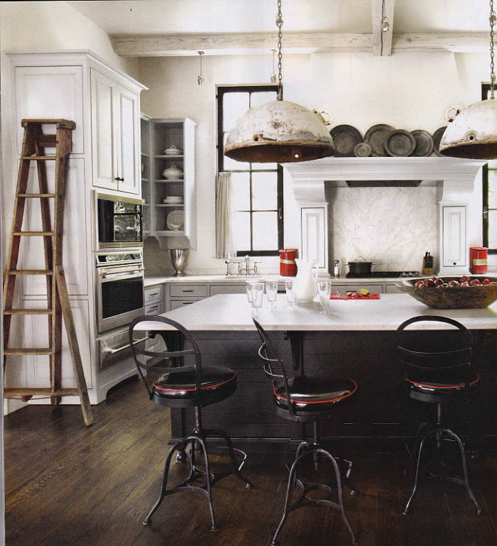 διακοσμητικη παλια ξυλινη σκαλα ραφιερα vintage