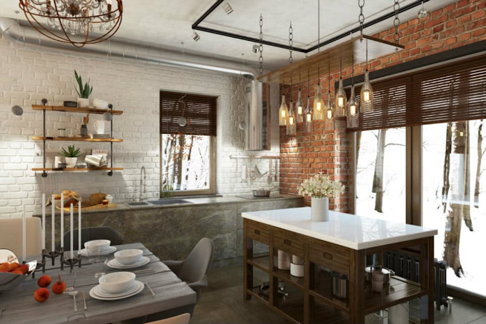 Για ένα χώρο που έχουν χρησιμοποιηθεί τόσα πολλά υλικά το αποτέλεσμα είναι μαγικό.