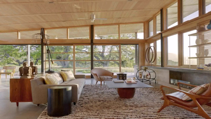 σαλόνι μινιμαλιστικό με εκλεκτικά στοιχεία