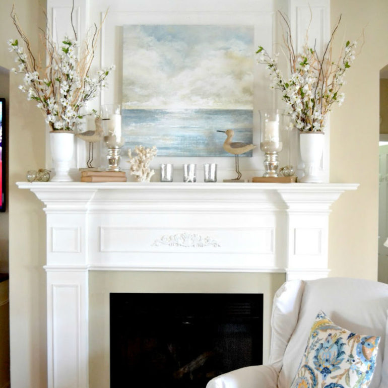 διακοσμηση τζακιου ραφι φωτογραφιες μοντερνα ιδεες κερια