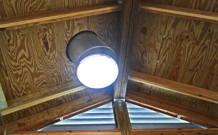 ηλιακός σωλήνας solar tube μέσα πλευρά