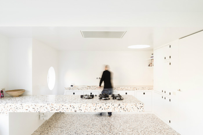 πάγκοι γρανίτης και μωσαϊκό