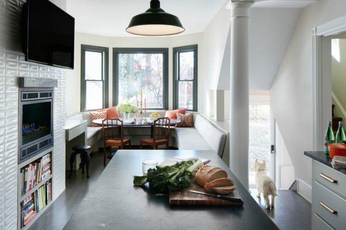 χτιστή τραπεζαρία