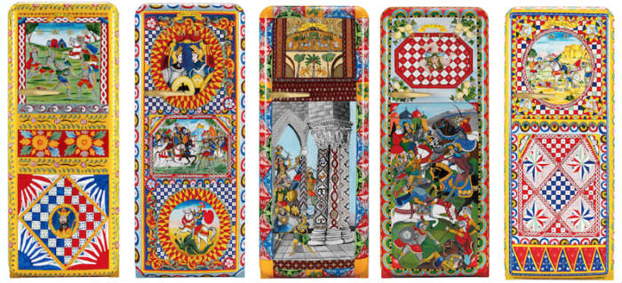 ψυγεία βαμμένα στο χέρι