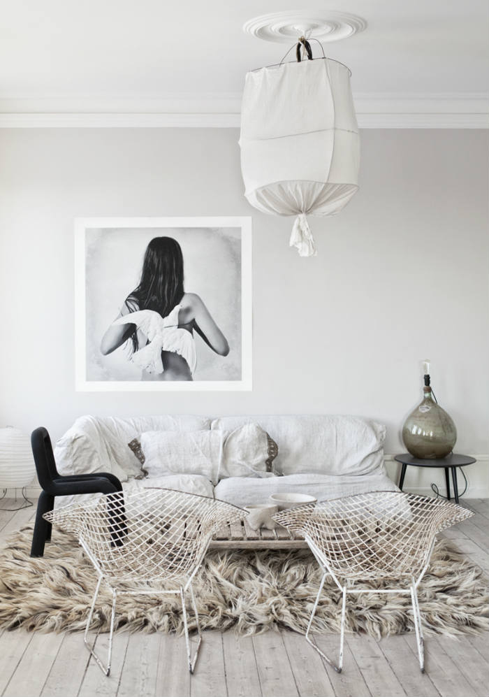 άσπρο distressed παρκέ