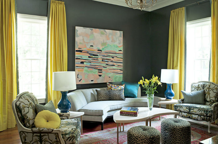 κίτρινες κουρτίνες