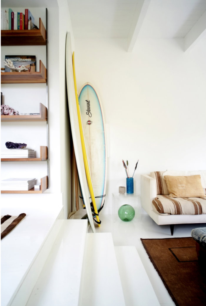 λευκό παρκέ σανίδα