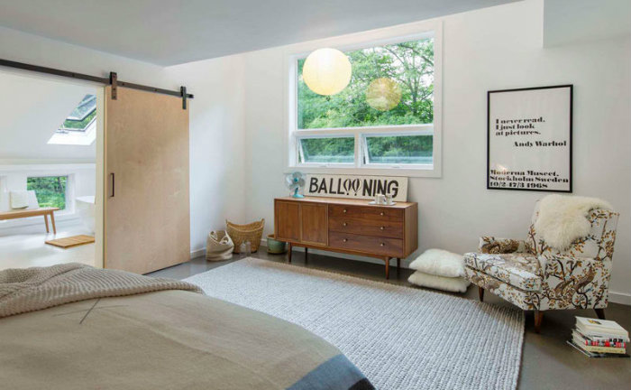 Συρόμενη για μπάνιο σε κρεβατοκάμαρα