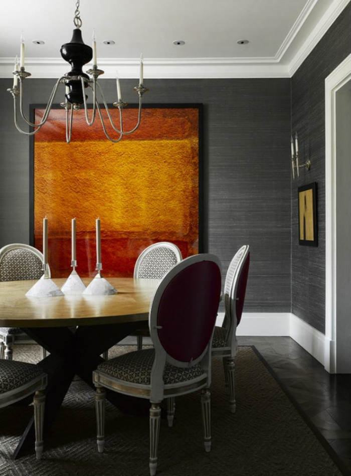 γκρι με έμφαση στην μοντέρνα τέχνη