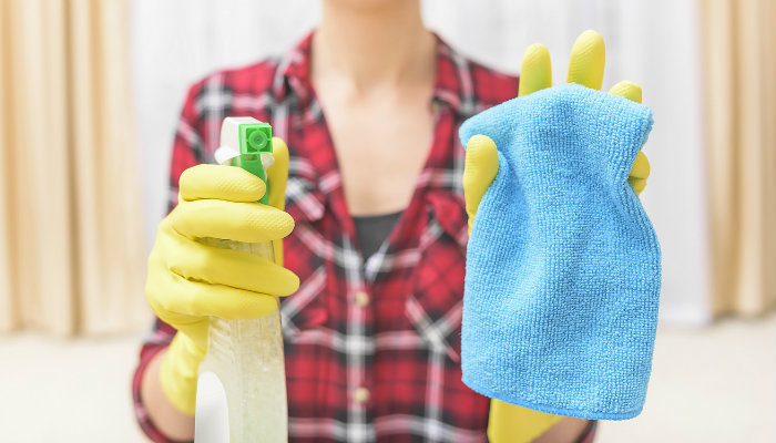 καθαριστικό και πανί