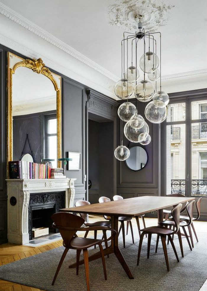 παρισιάνικος αέρας με καθρέφτη αντίκα