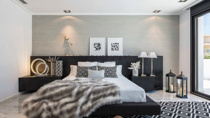 πολυτελής ισορροπημένη κρεβατοκάμαρα