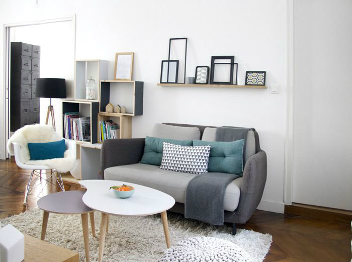 ρετρό και αντικέ καθιστικό με σούπερ πολυτελές στυλ