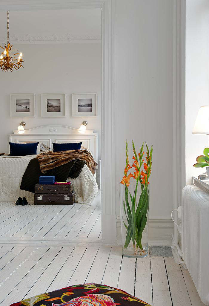 επιδαπέδιο βάζο με λουλούδια