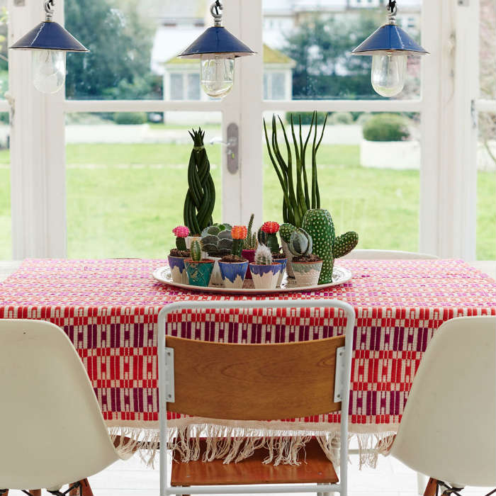 μεξικάνικο στυλ με κρεμαστά φώτα