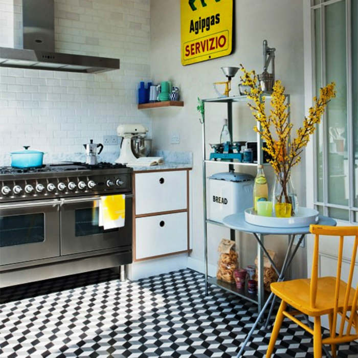 γεωμετρική διακόσμηση με vintage στοιχεία