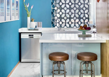 εντυπωσιακή πολυτελής μικρή κουζίνα