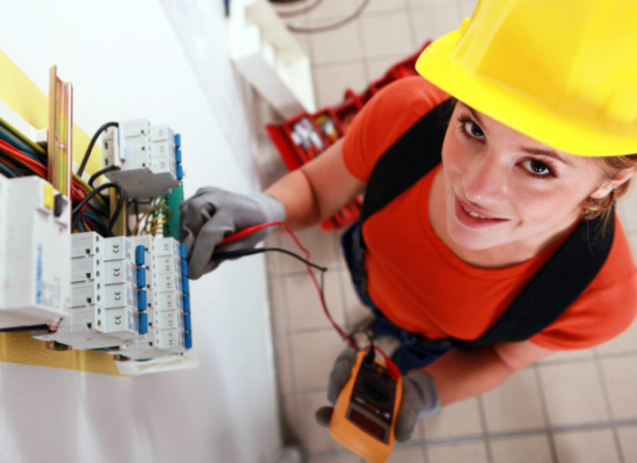 τσεκάρισμα του ηλεκτρικού πίνακα με αμπερόμετρο