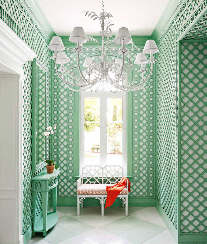 Σπίτι στις Μπαχάμες με καφασωτό.