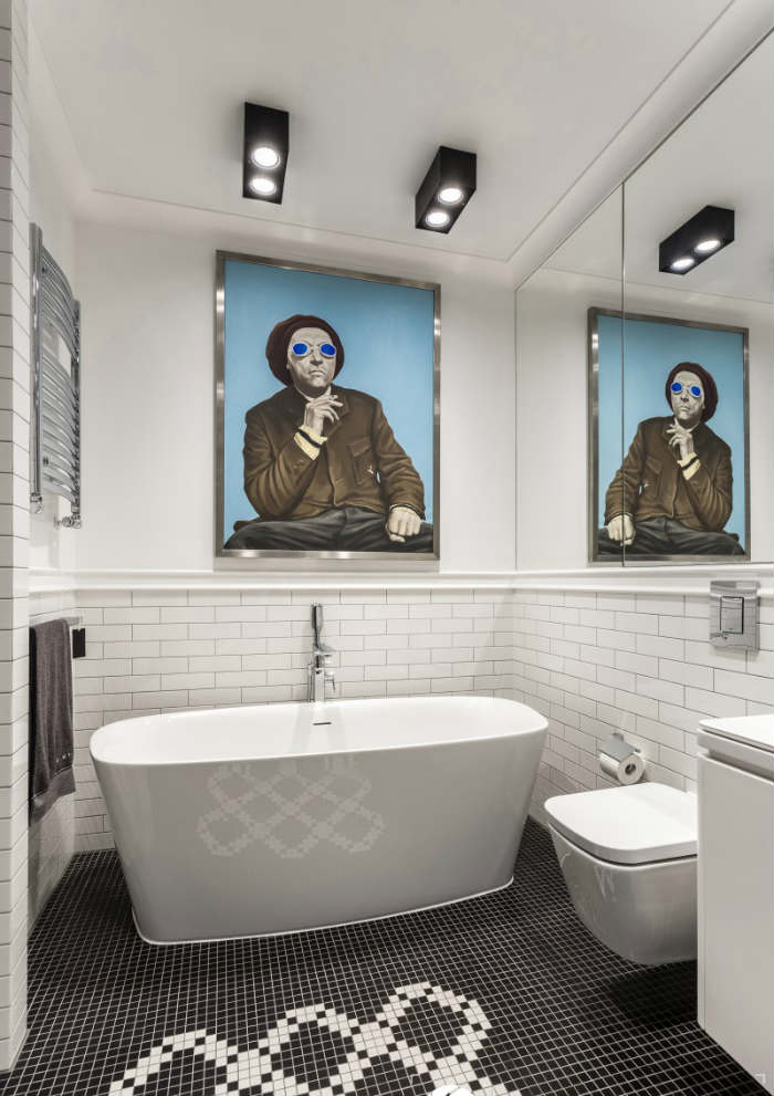 Μοντέρνο μπάνιο γεμάτο στυλ.