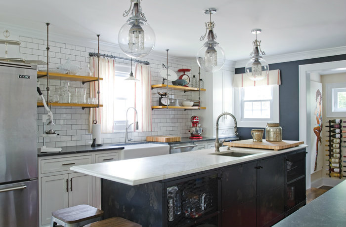 Μείξη παραδοσιακής και μοντέρνας κουζίνας