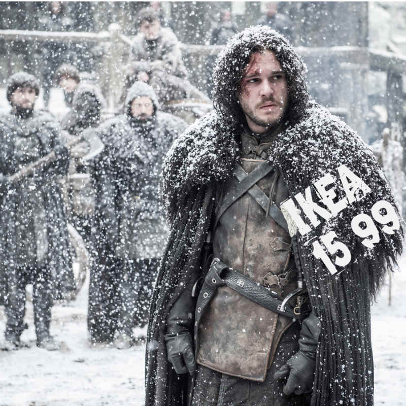 Και όμως! Οι κάπες του Game of Thrones έγιναν από προβιές ΙΚΕΑ!<mark>(+video)</mark>