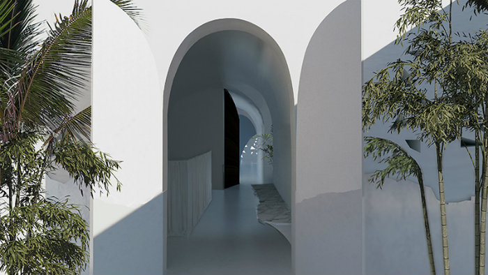 Πόρτα βίλας στην Κέρκυρα