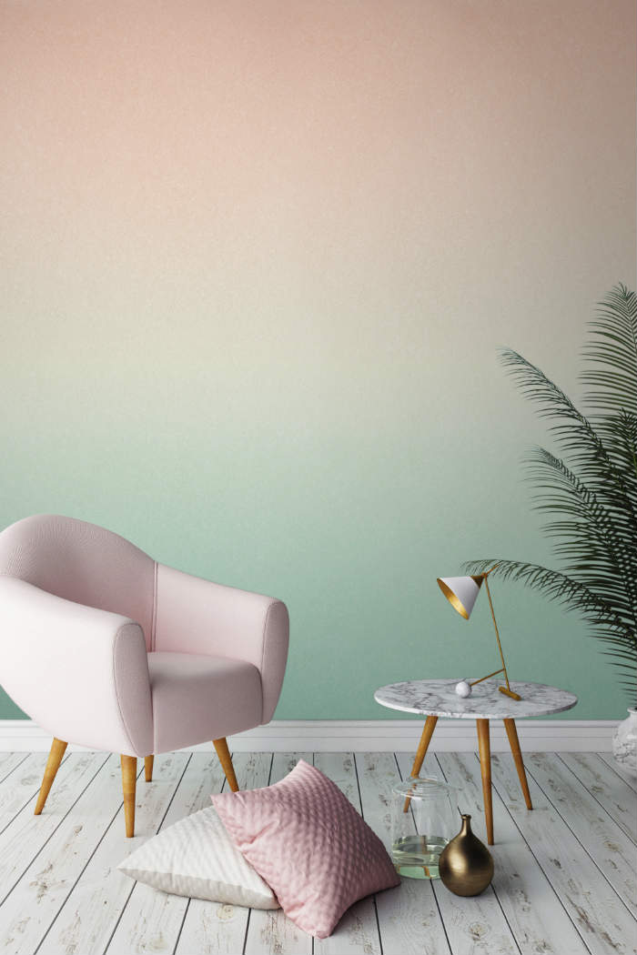 Ανοιχτό ροζ και αποχρώσεις του πράσινου.