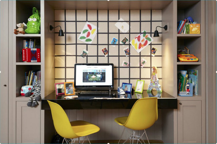 Μικρός χώρος για δύο παιδιά.