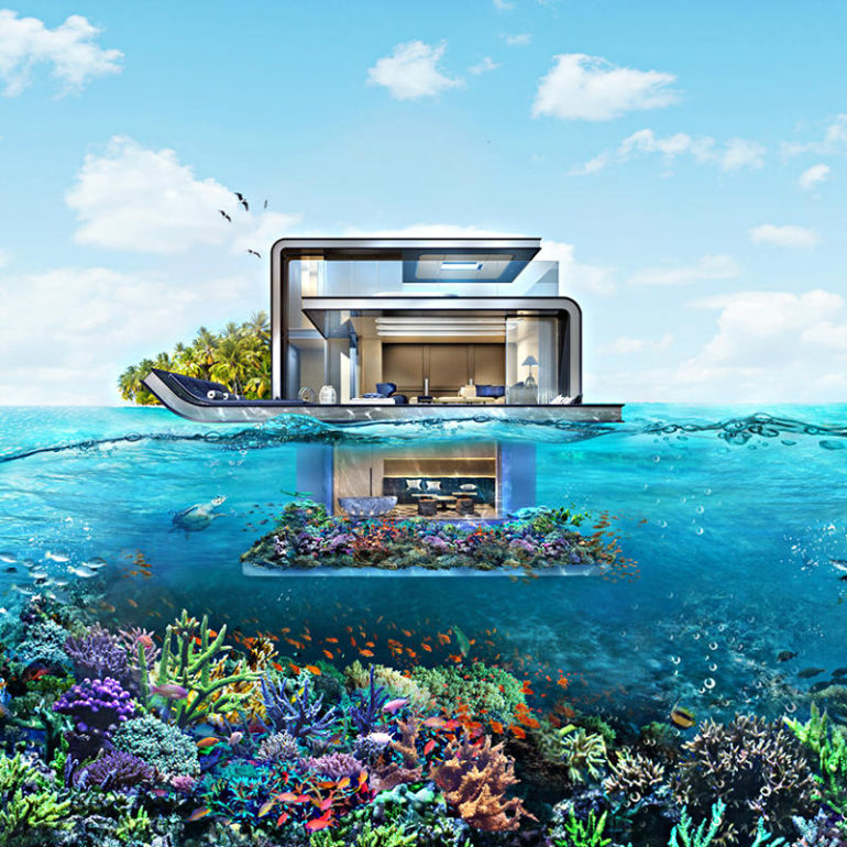 υποθαλασσια υποβρυχια βιλα σπιτι