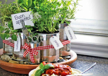 αρωματικα φυτα σπιτι γλαστρες φυτευση ιδεες μπαλκονι κουζινα