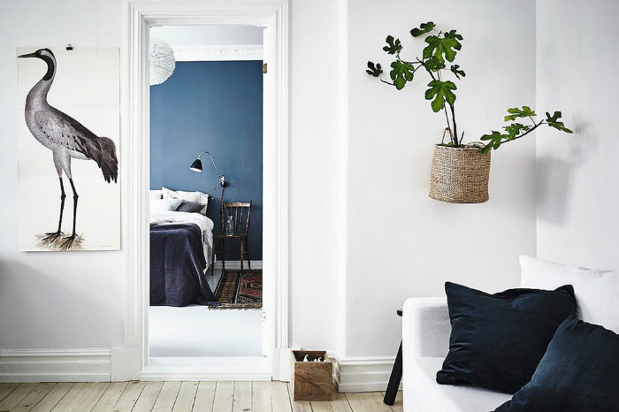 Συκιά κρεμασμένη από ψάθινη θήκη.