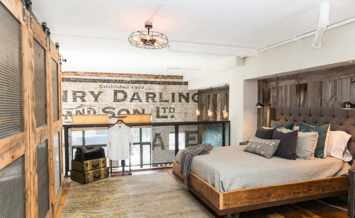 Βιομηχανική κρεβατοκάμαρα.