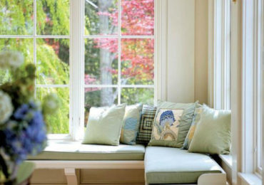 χτιστος παγκος ιδεες φωτογραφιες παραθυρο