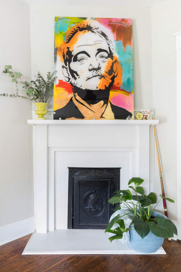 Ο πίνακας με τον Bill Murray φιλοτεχνήθηκε στην Louisiana από ντόπιο καλλιτέχνη σε τεχνοτροπία Pop Art.