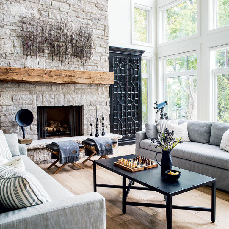 πετρινο τζακι πετρα ιδεες