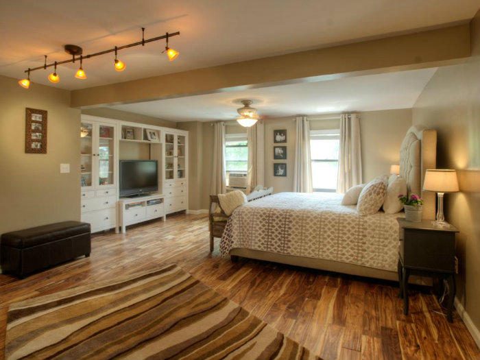 ρουστίκ υπνοδωμάτιο παρκέ